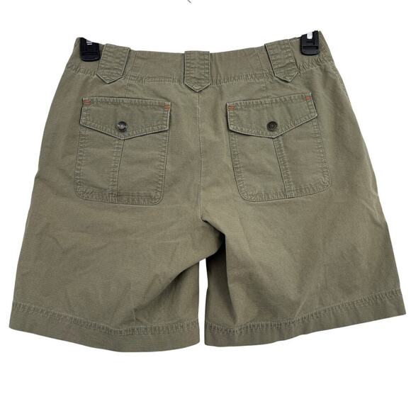 Eddie Bauer Shorts Mercer Fit Women's Size 4 Olive Green Rip Stop Stretch - Picture 6 of 10